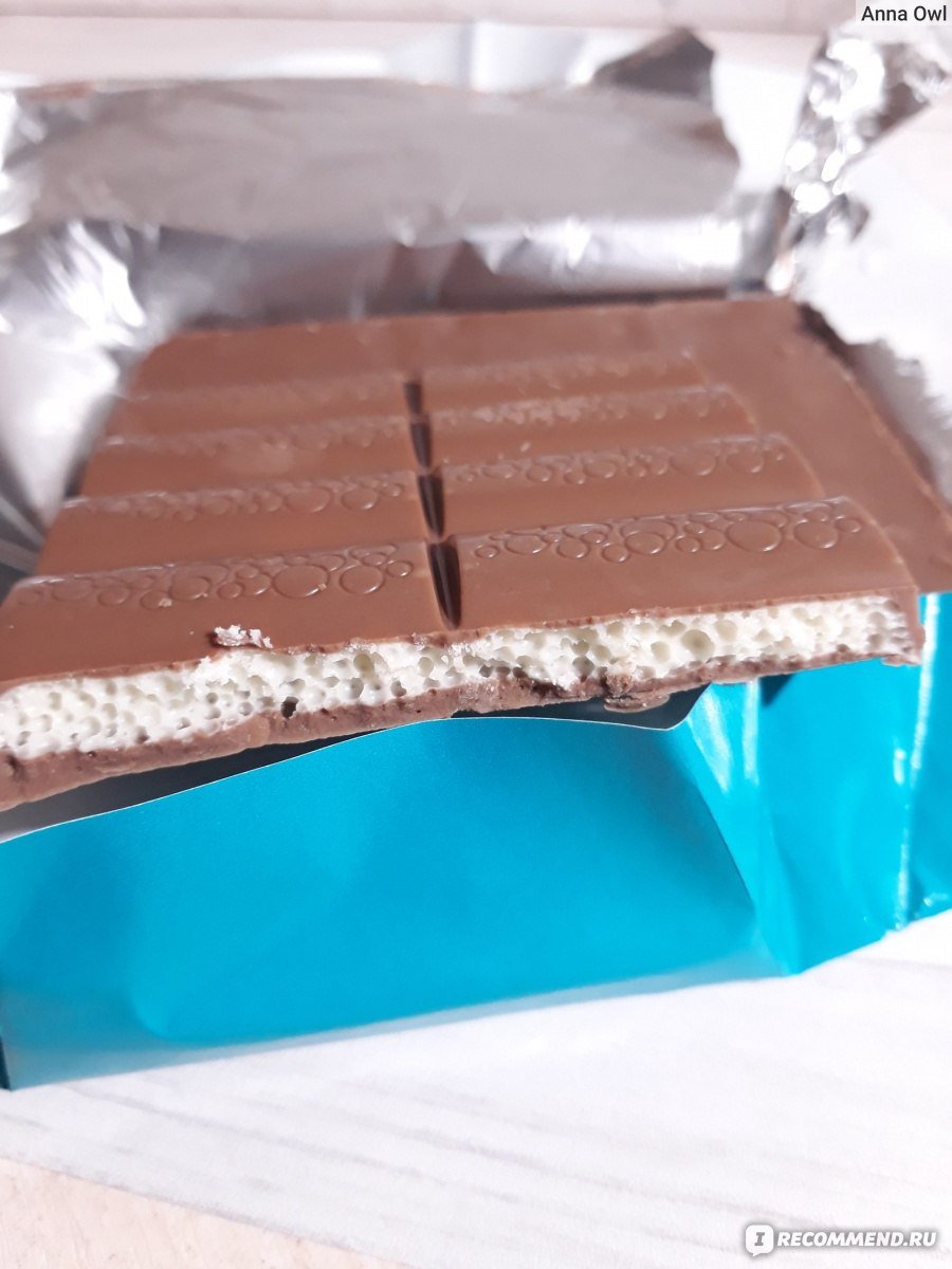 Белый шоколад с воздушным рисом