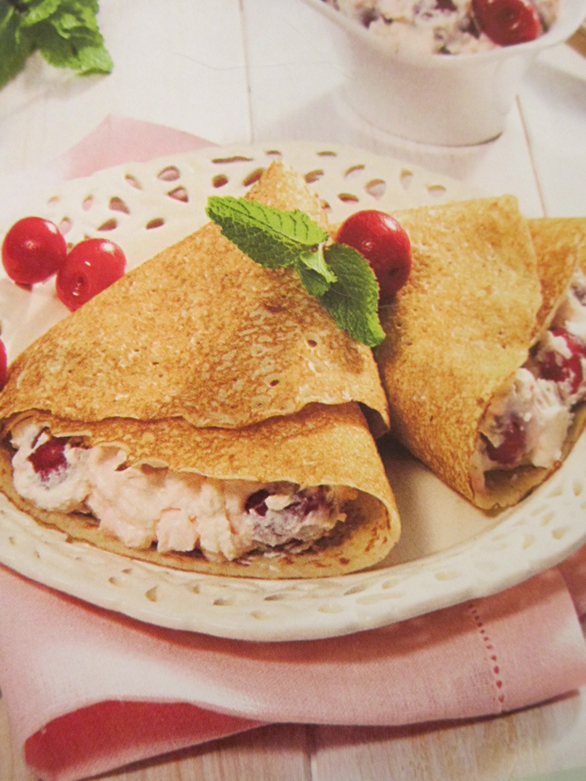 Блины конвертиком с начинкой