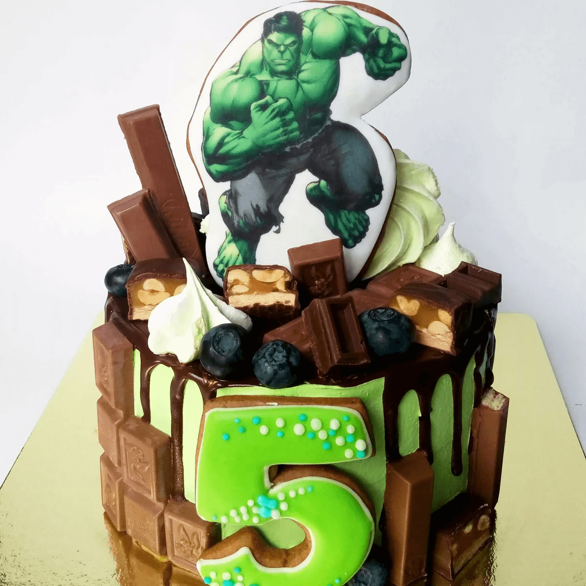 Торт с Халком для мальчика 5 лет