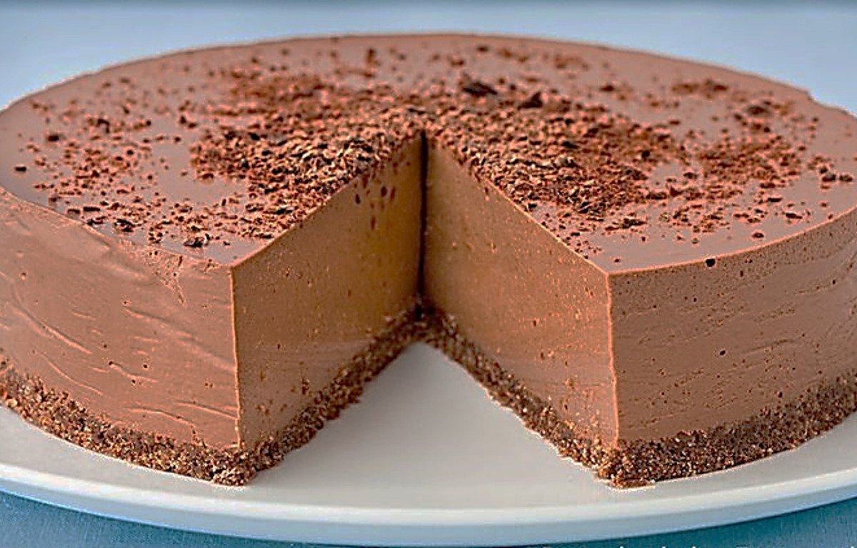 Суфле из ряженки и желатина с какао