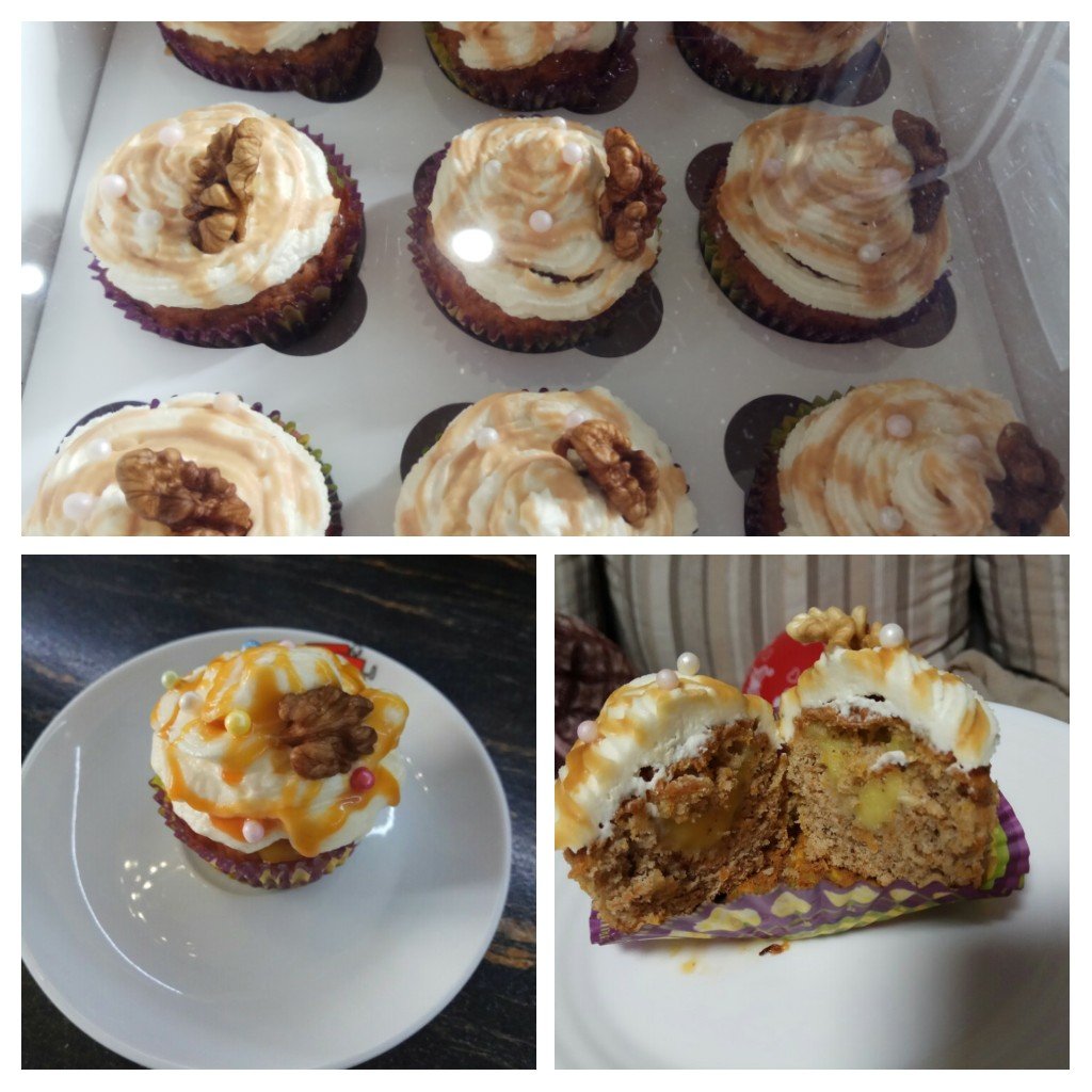 Капкейки с карамелью