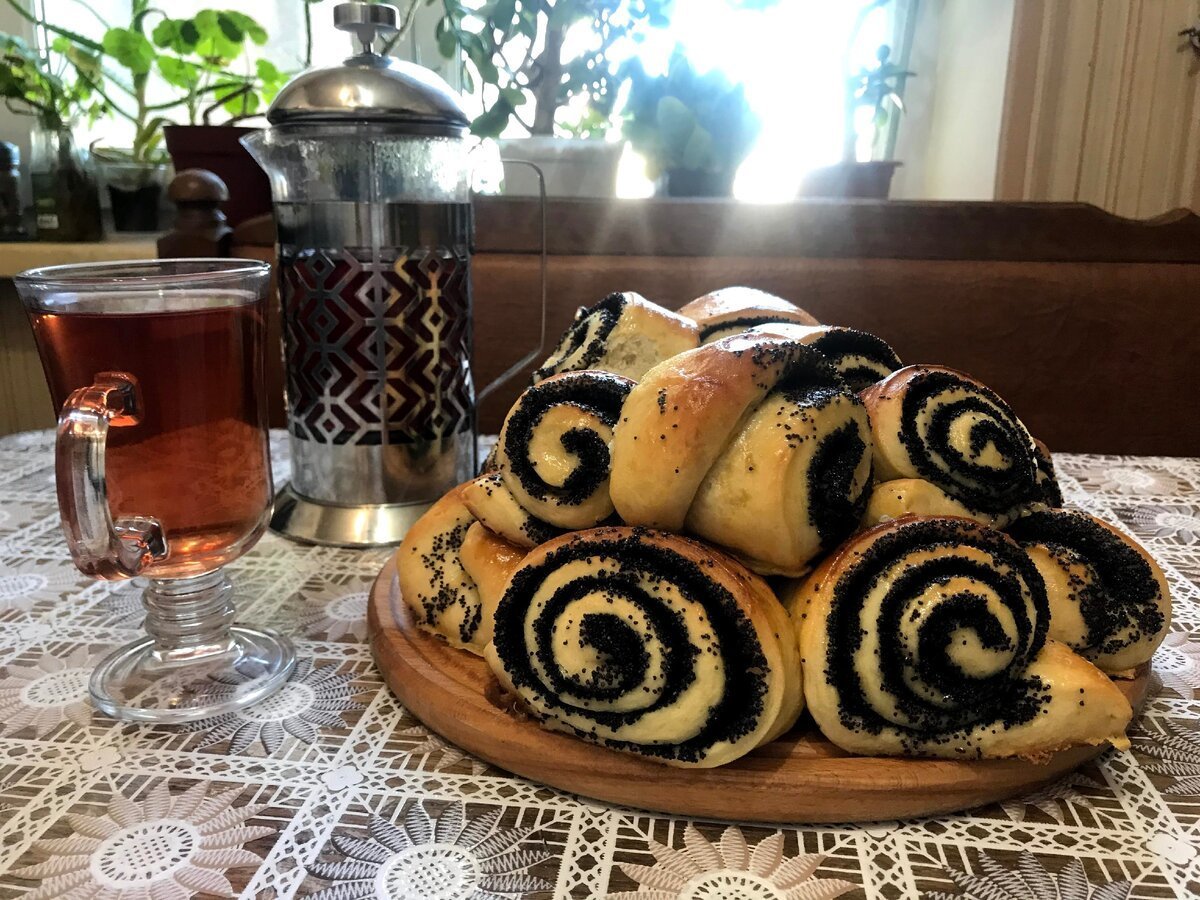 Творожно-маковый рулет