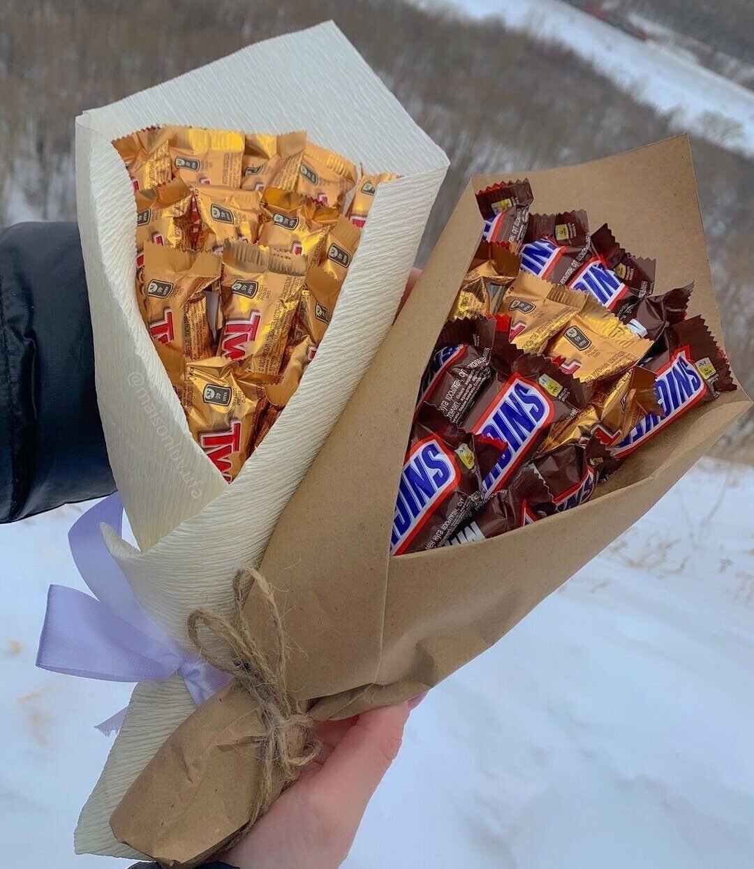 Мужской букет из сладостей