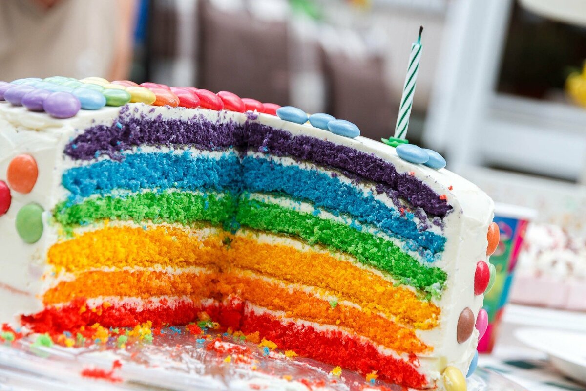 Bee Happy Birthday на торте