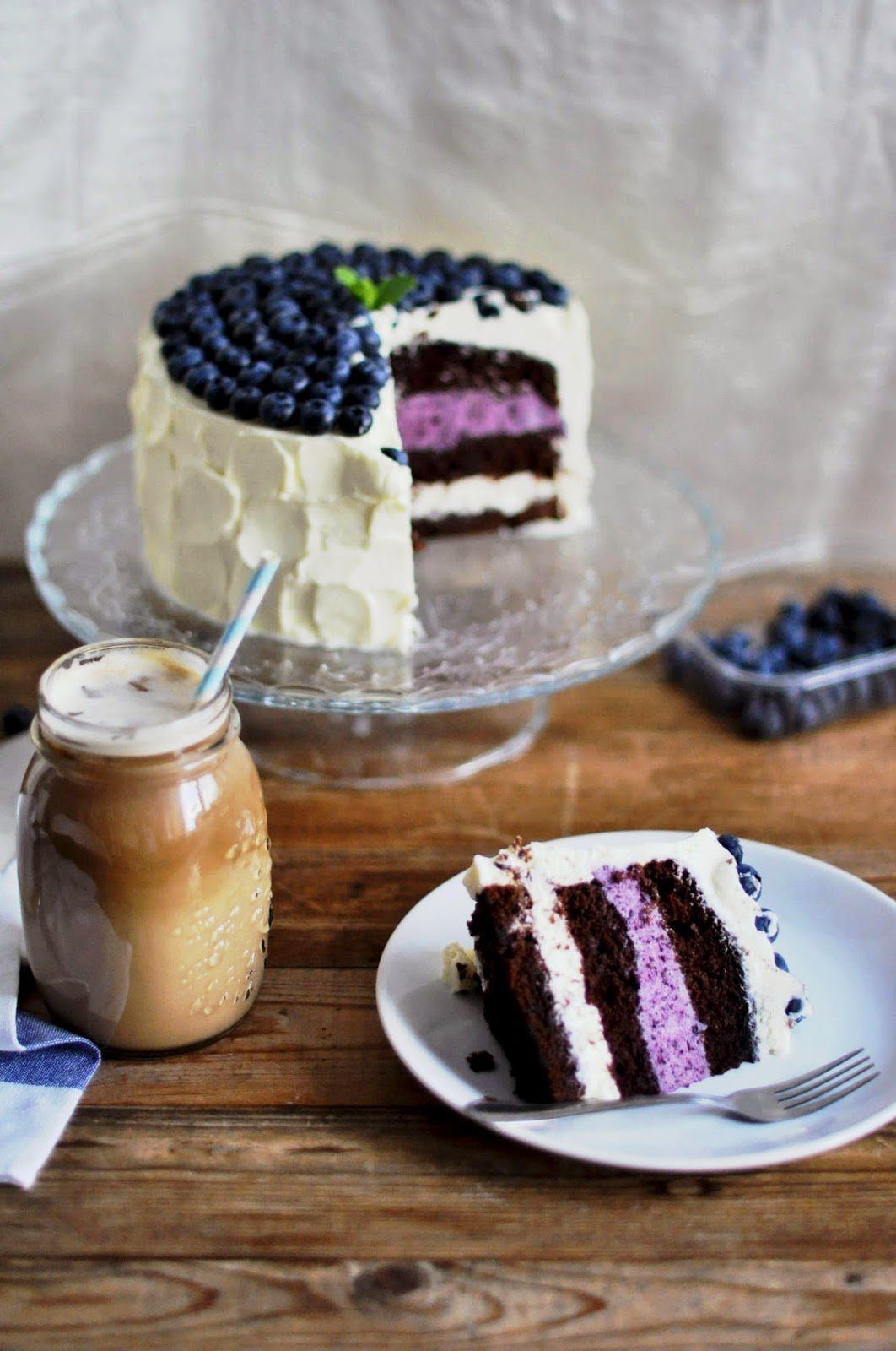 Blueberry Mousse Cake