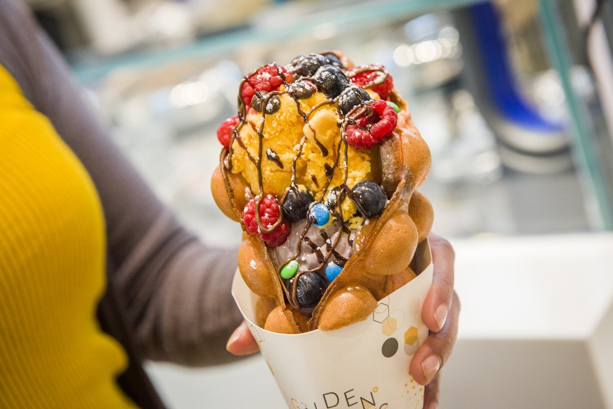 Мороженое Bubble Waffle