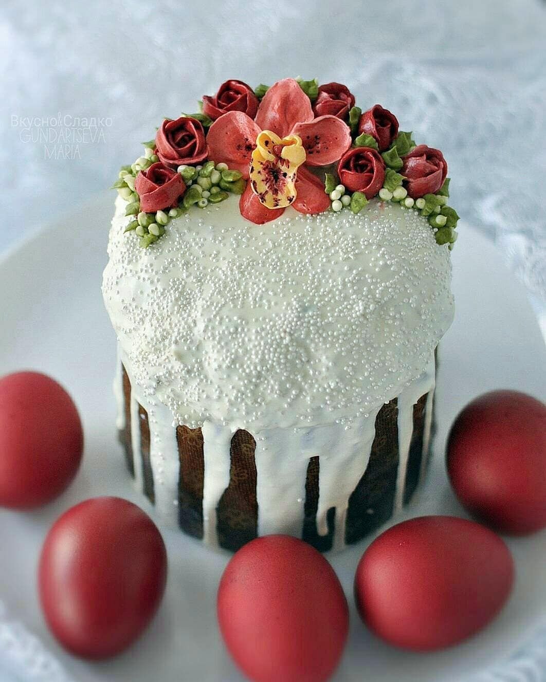 Украшение пасхальных куличей