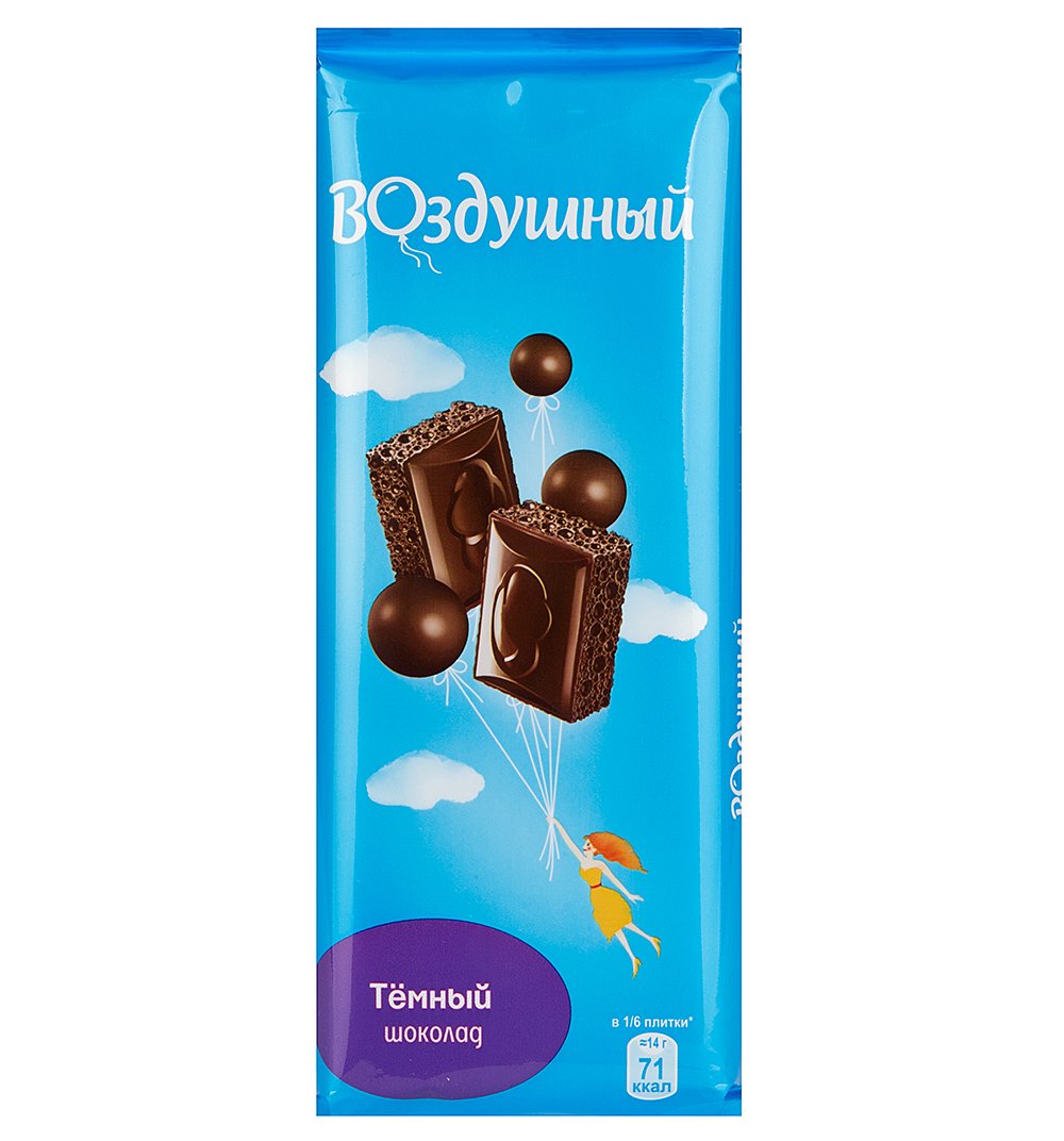 Шоколад воздушный белый пористый 85г