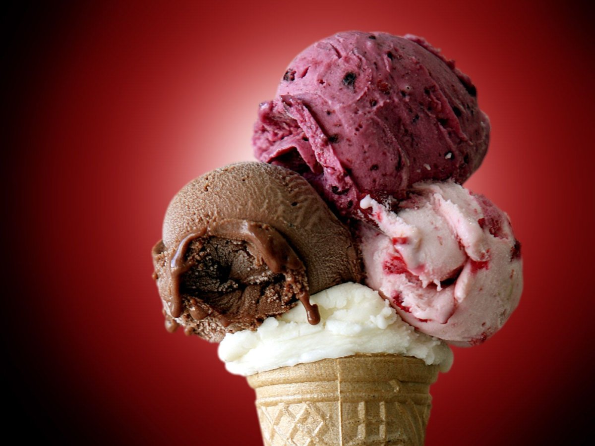 Мороженого "Knickerbocker Glory