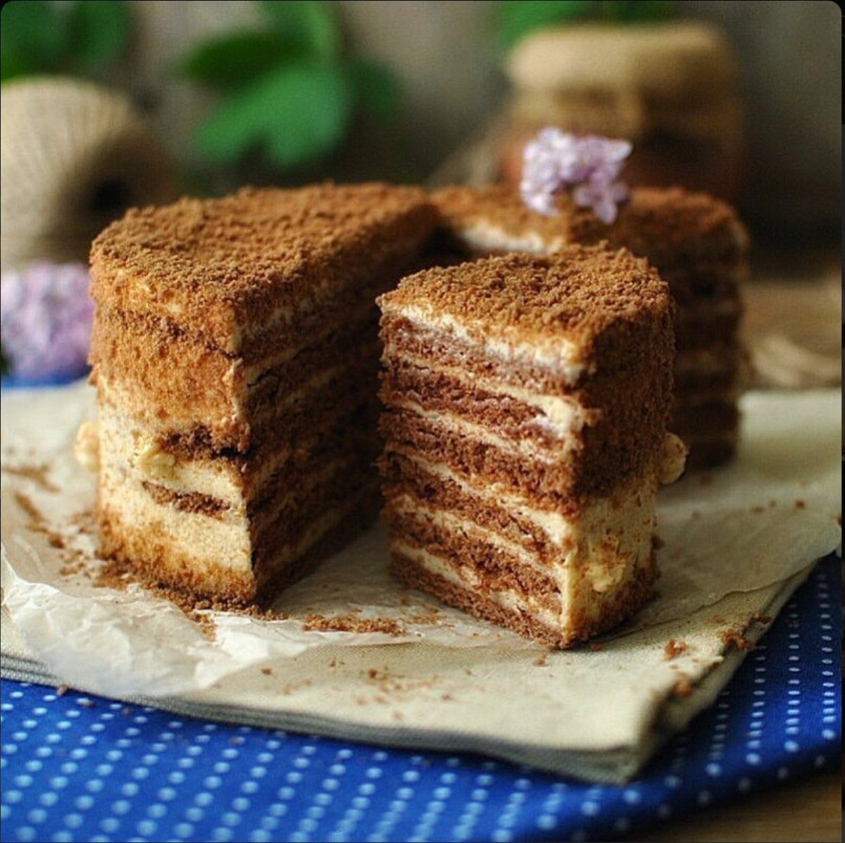 Карамельный медовик