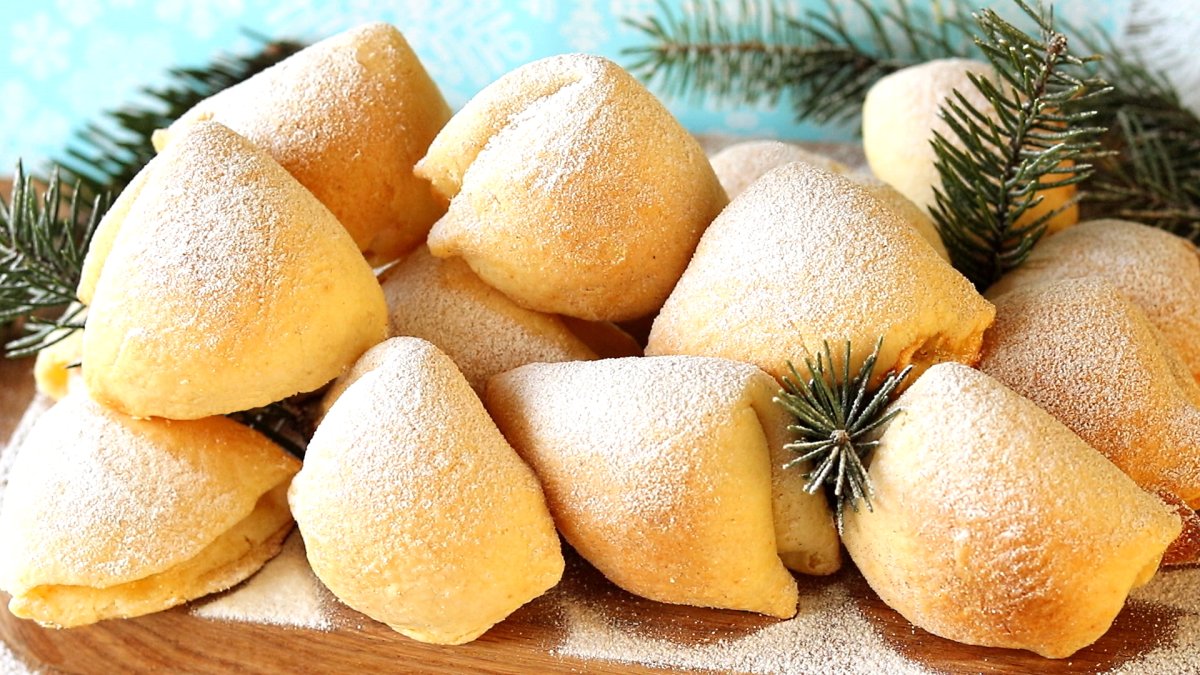 Печенье из творога рогалики