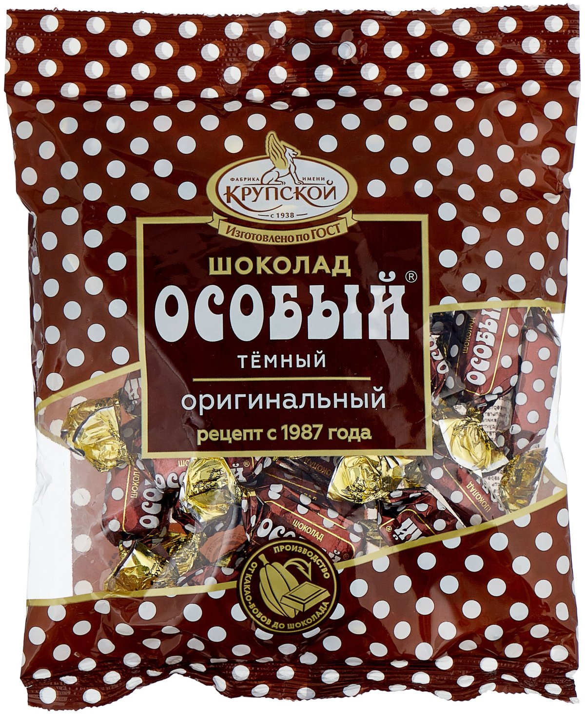 Шоколад особый молочный фабрика Крупской
