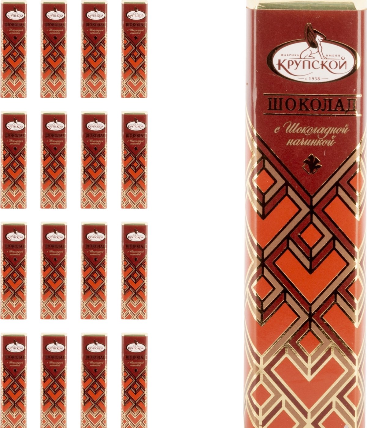 Шоколад фабрика им. Крупской "Белочка" молочный с цельным лесным орехом