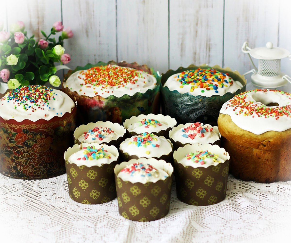 Расписные куличи
