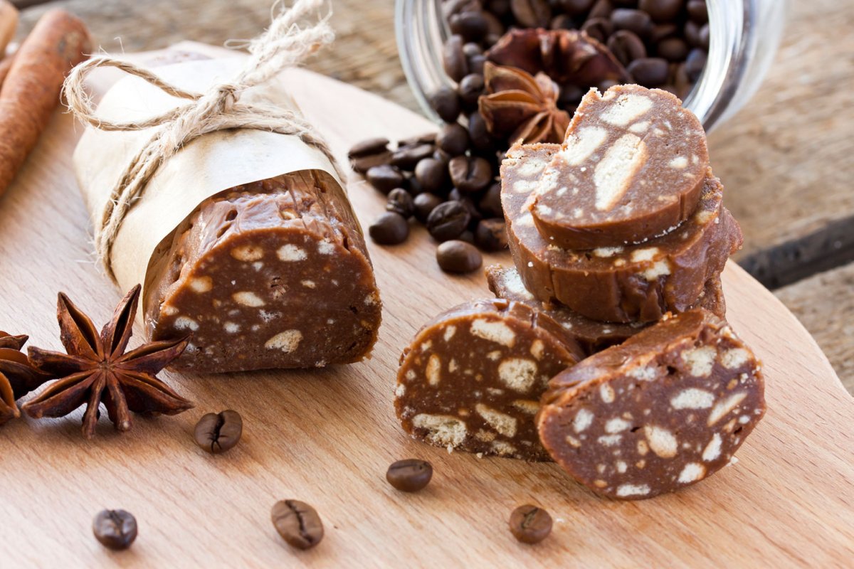 Шоколадная колбаска