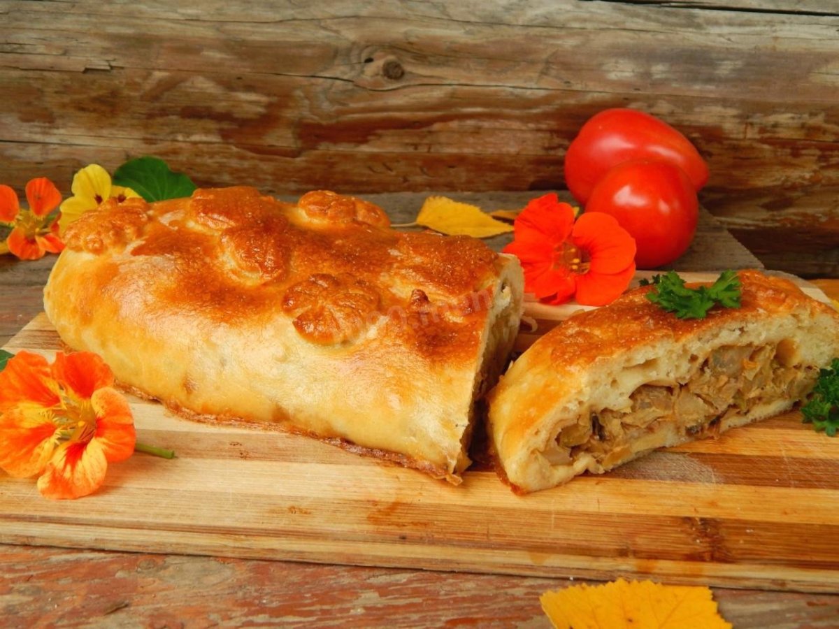 Пироги из творожного теста с яблоками