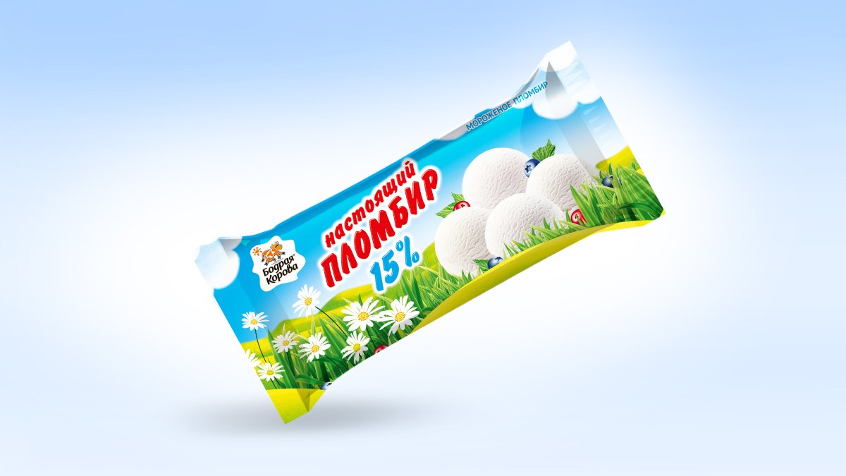 Пломбир 15 бодрая корова