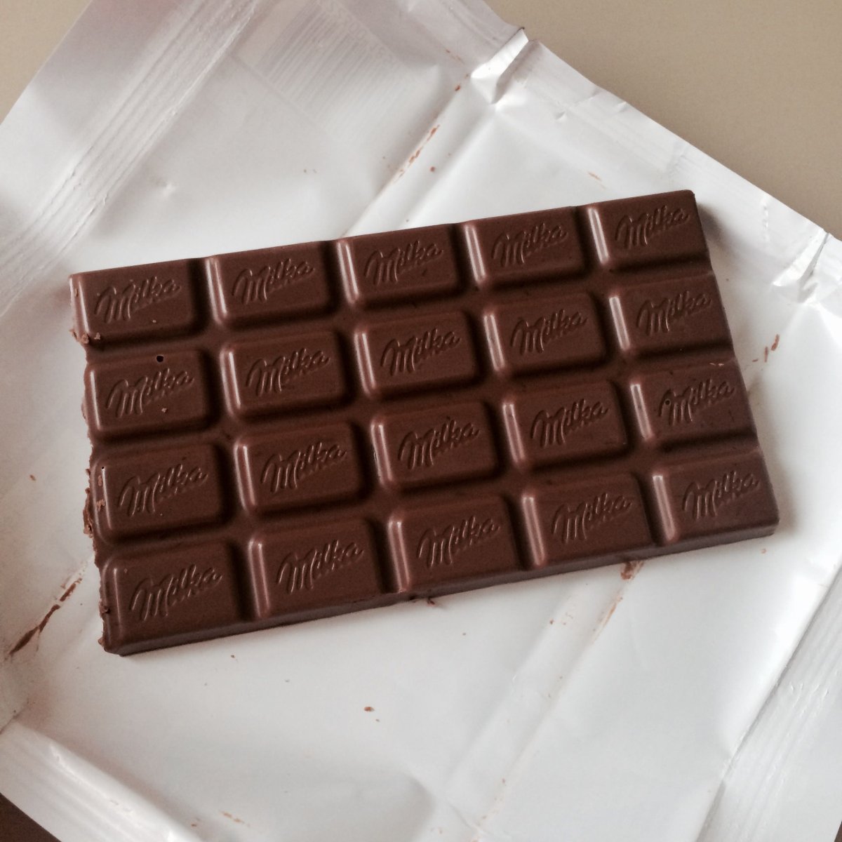 Квадратная шоколадка