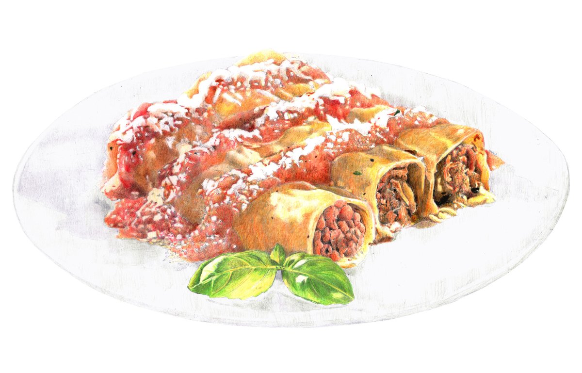 Каннеллони и брокколи