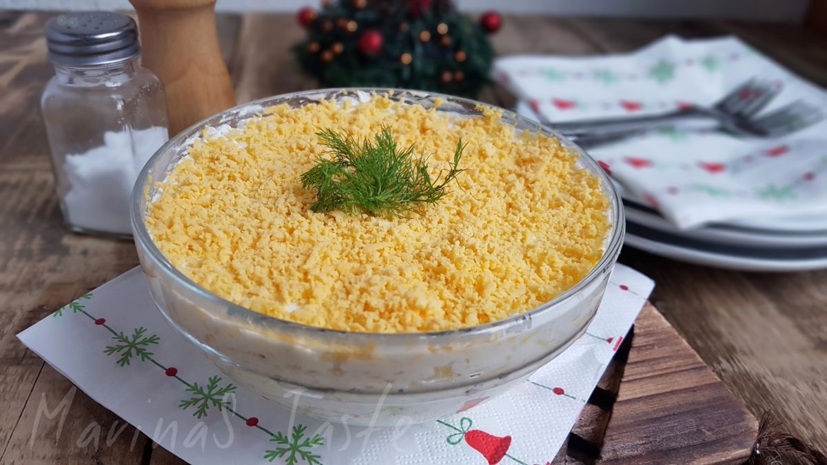 Мимоза с тунцом