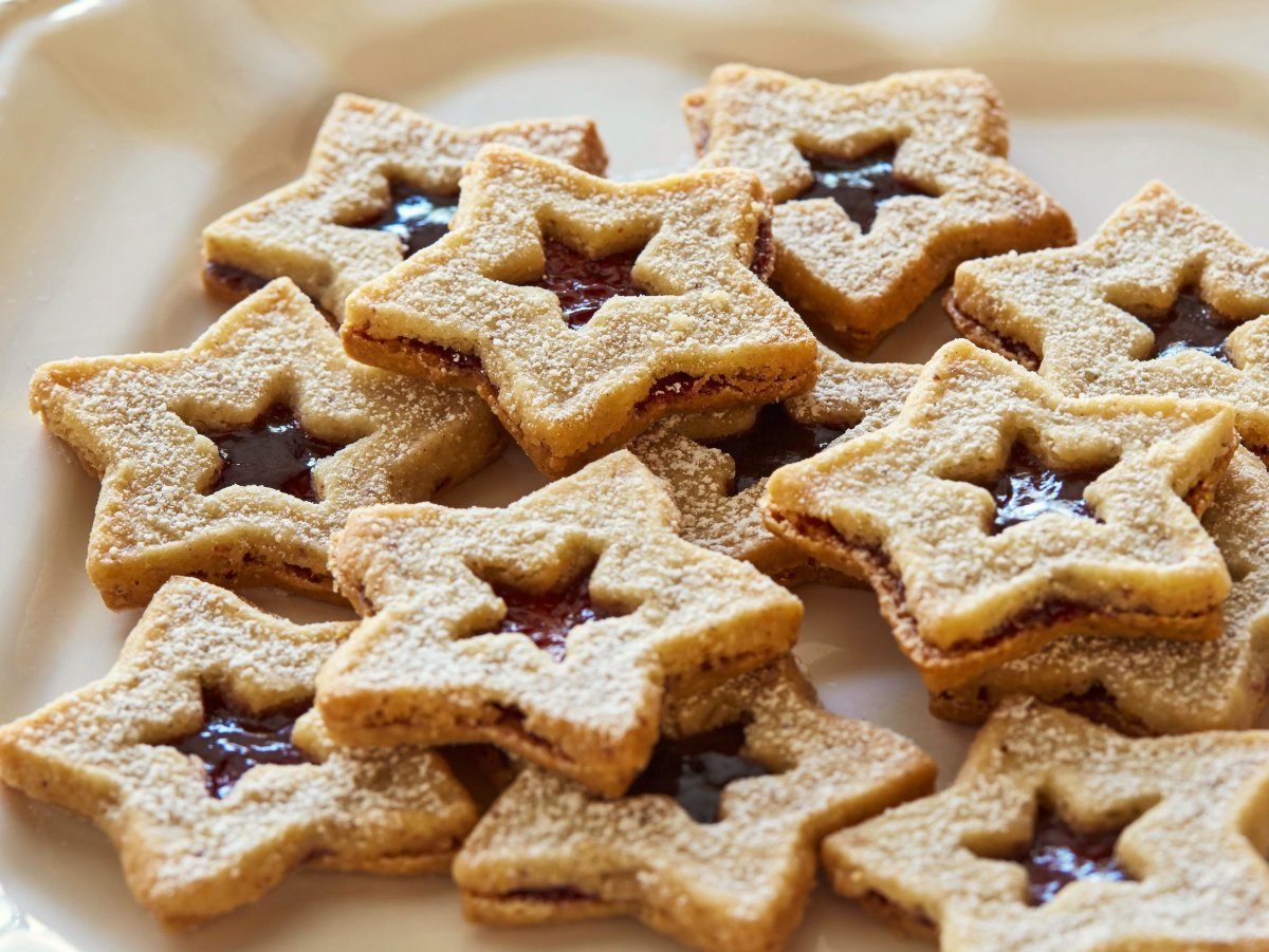 Печенье сердечки с джемом