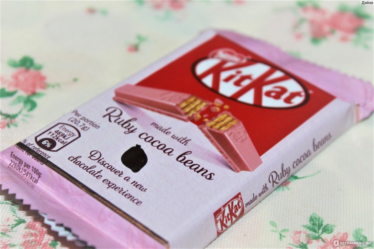 Шоколад кит кат клубничный