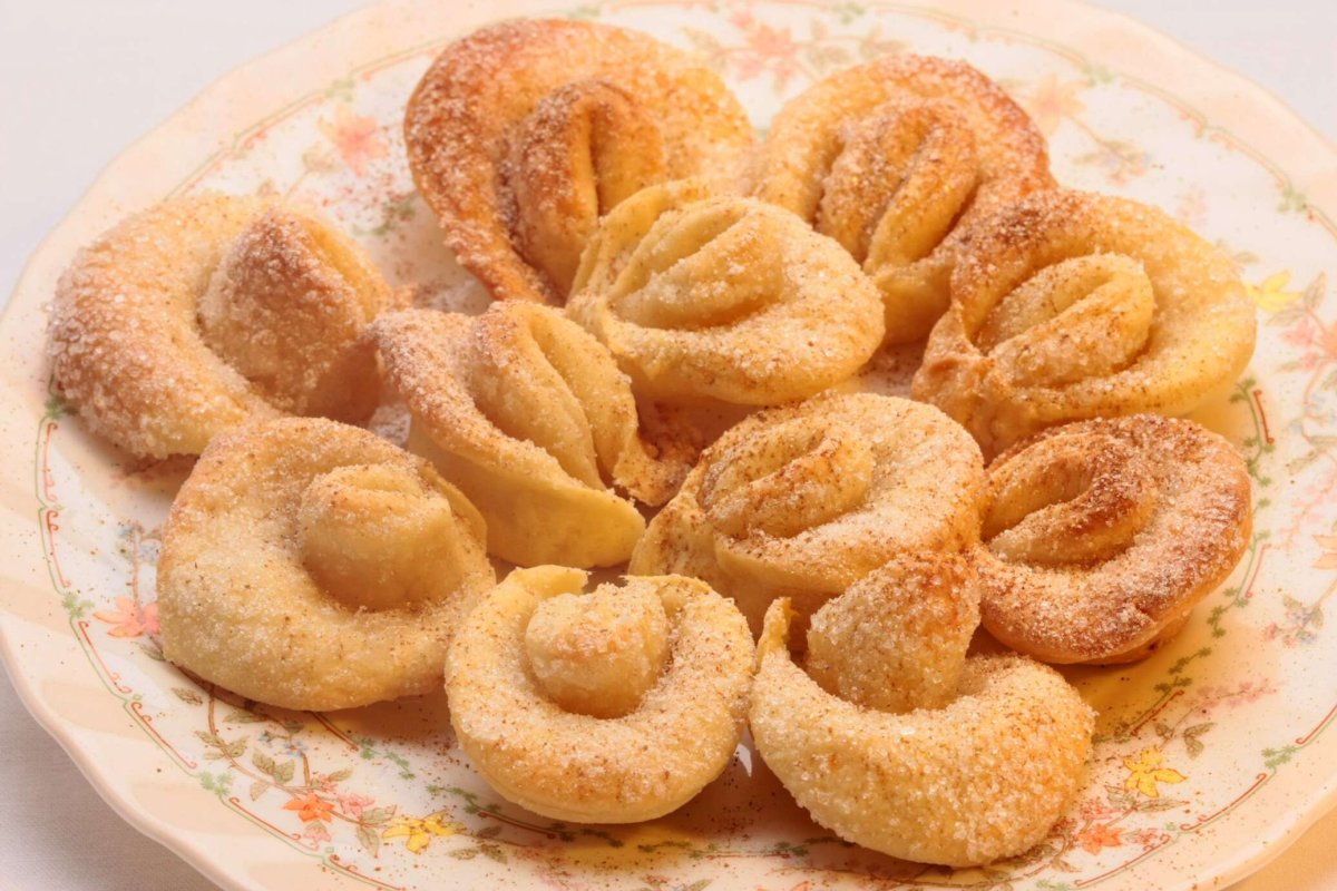 Печенье ушки из творога