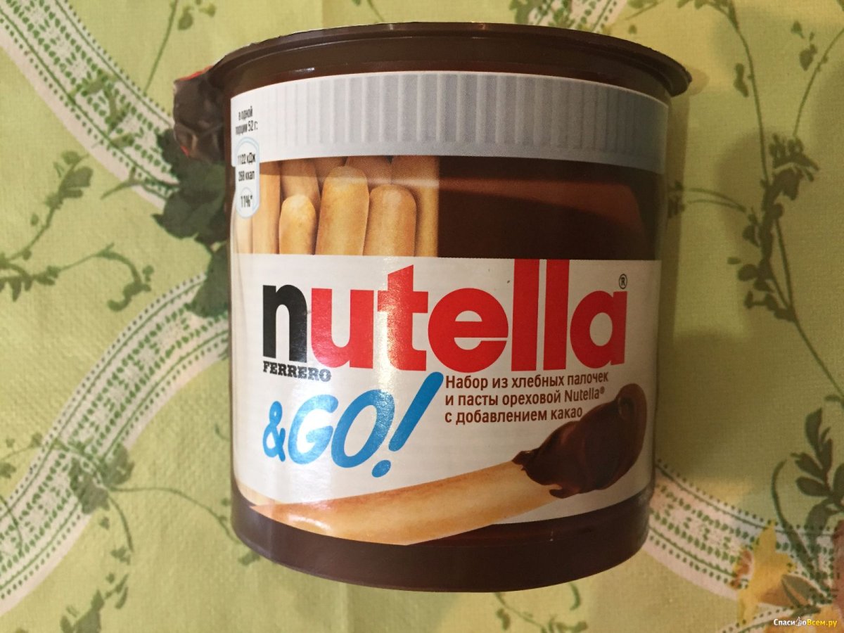 Nutella новогодний дизайн