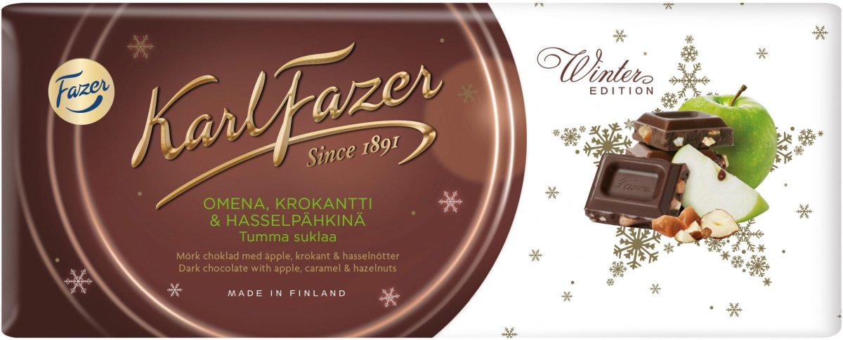 Шоколад молочный Karl fazer с цельным фундуком 200г fazer