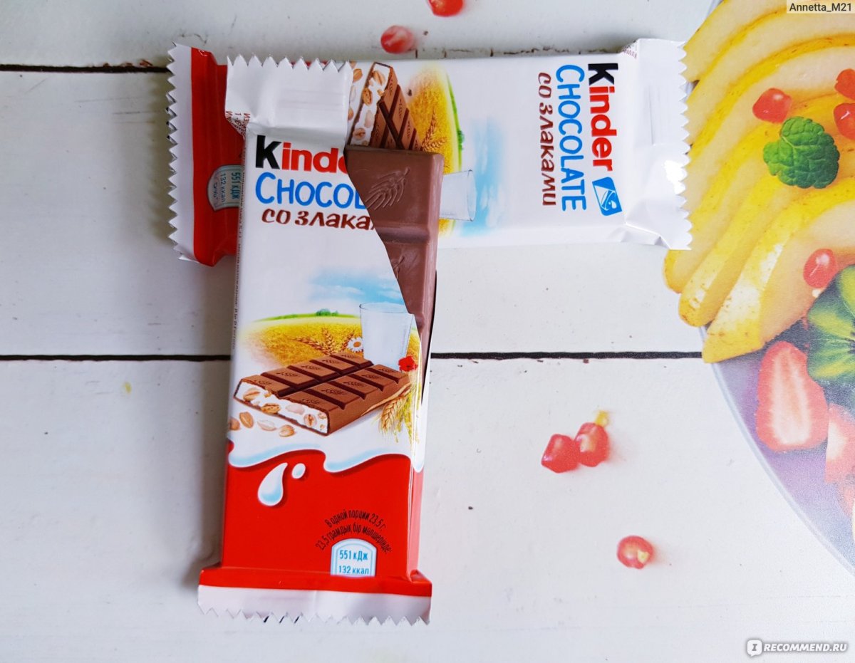 Киндер ломтик со злаками