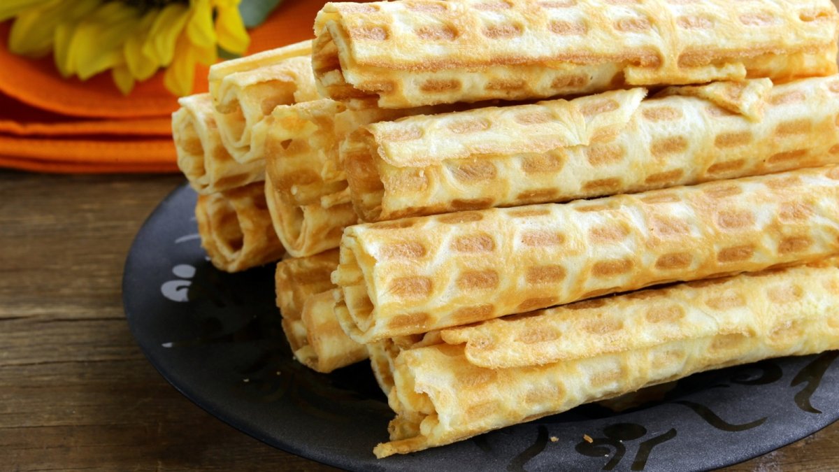 Трубочки молочные вафельные