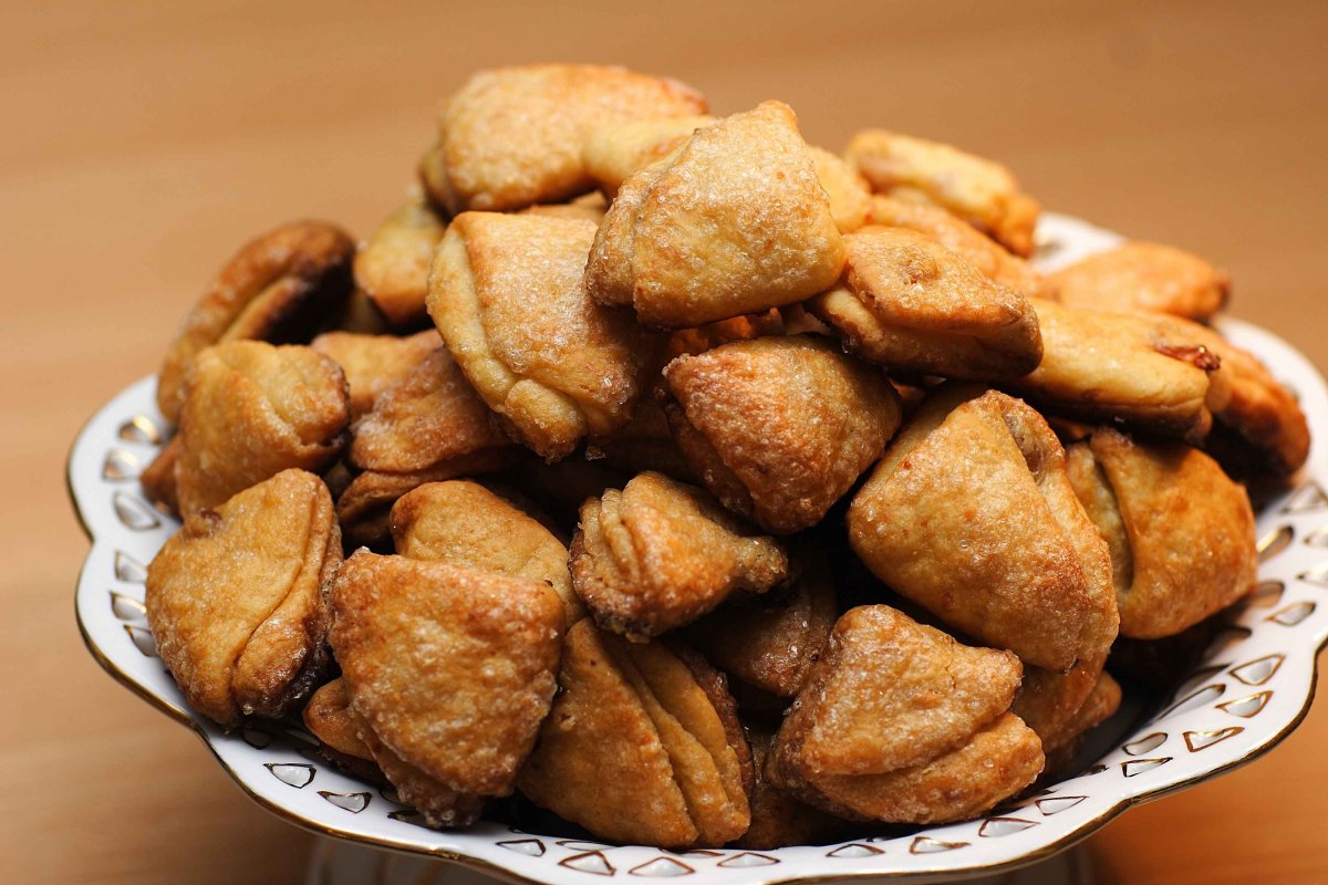 Песочное печенье со сгущенкой
