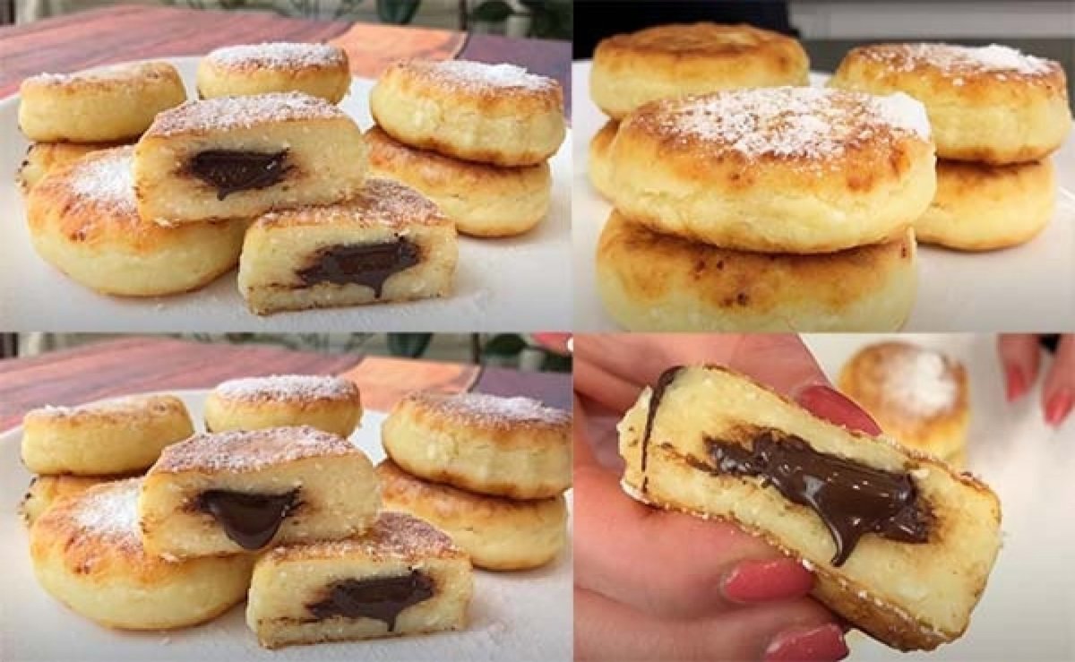 Сырники с бананом и творогом