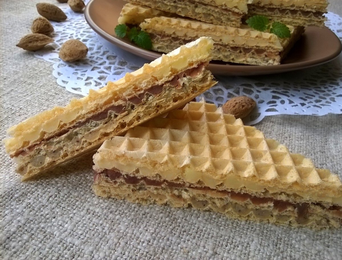 Бенгальские вафли в вафельнице