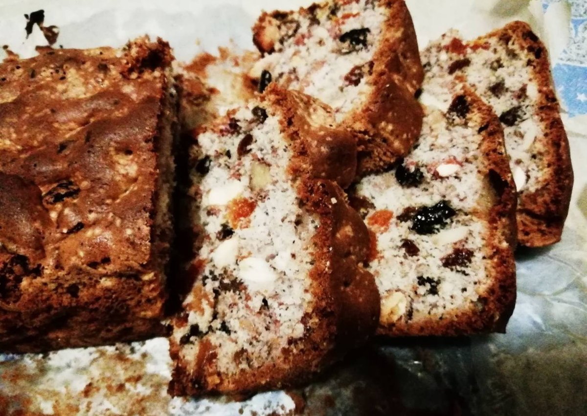 Выпечка с изюмом и орехами