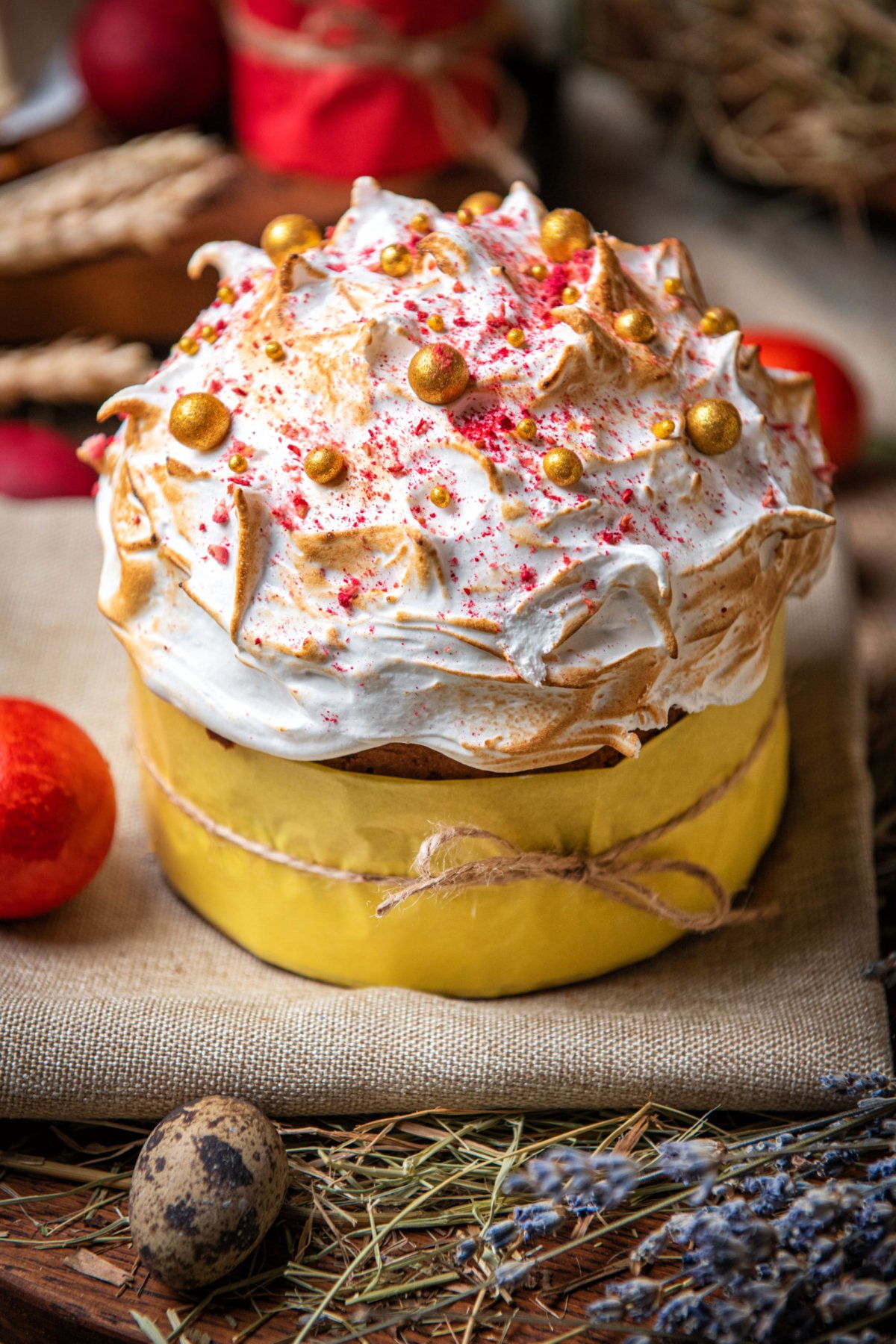 Швейцарская меренга для куличей