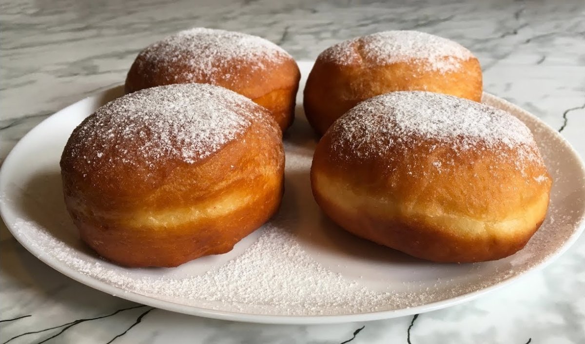 Пышки с пудрой
