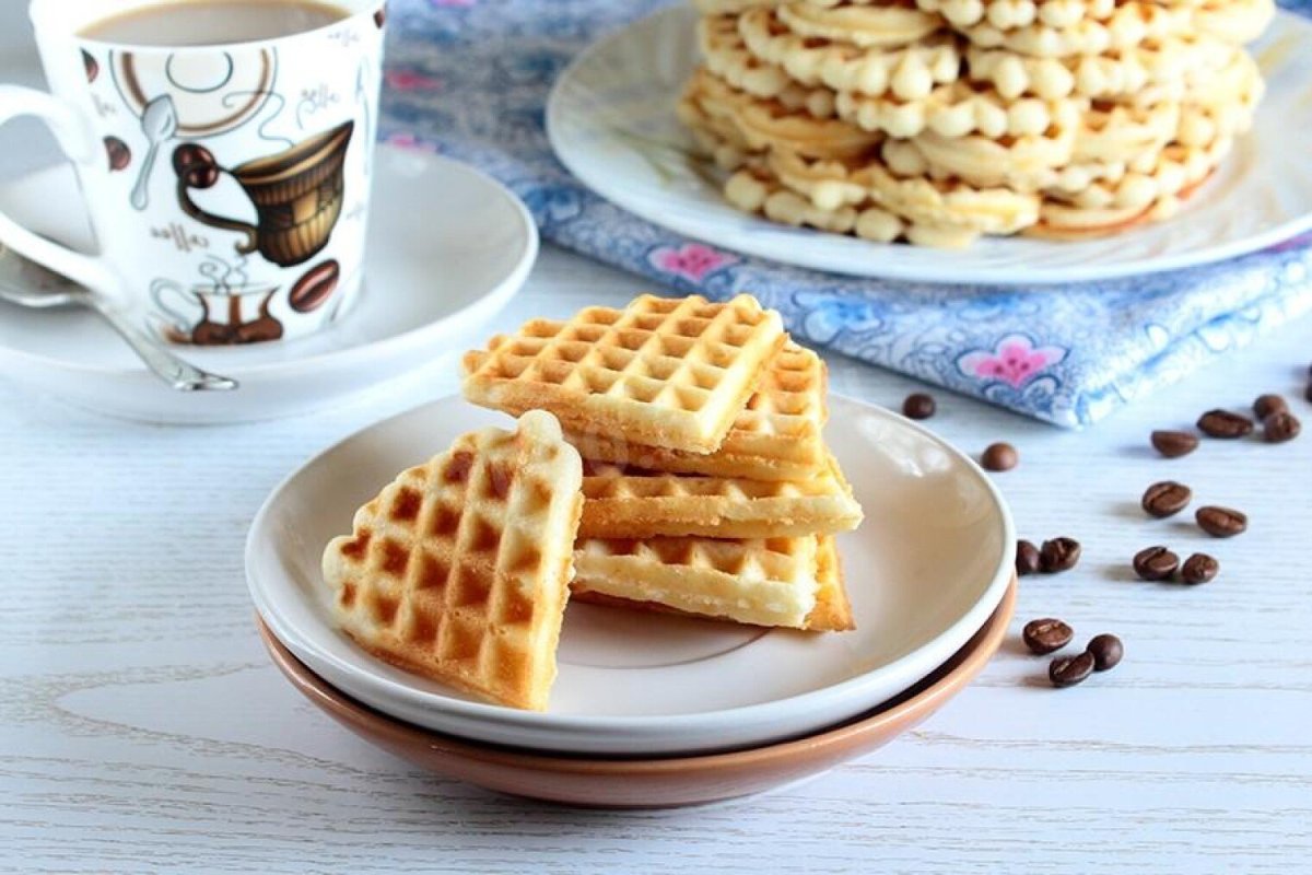 Вафельные хлебцы в вафельнице