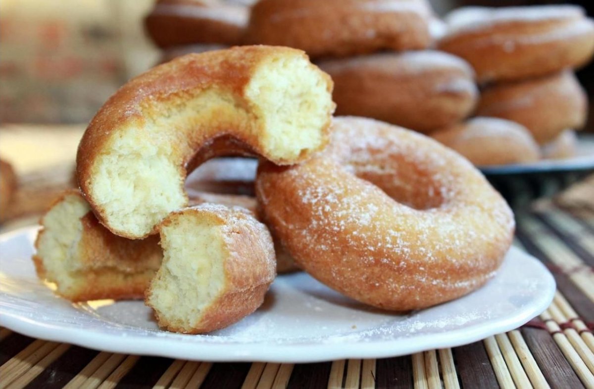 Творожные бублики (пончики)