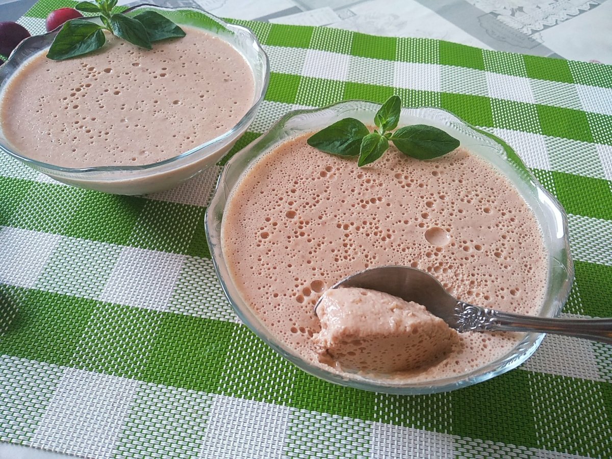 ПП десерт из ряженки с желатином