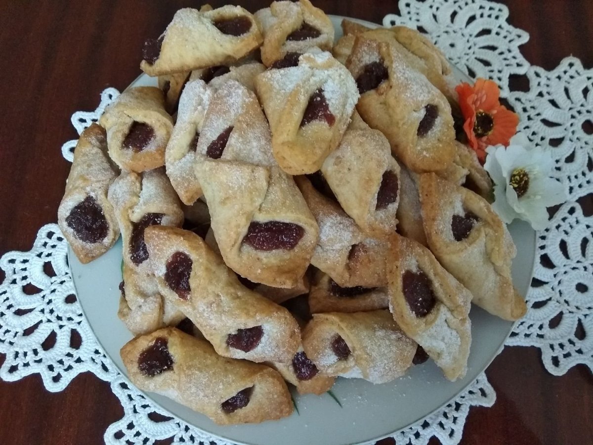 Песочное печенье с вареньем