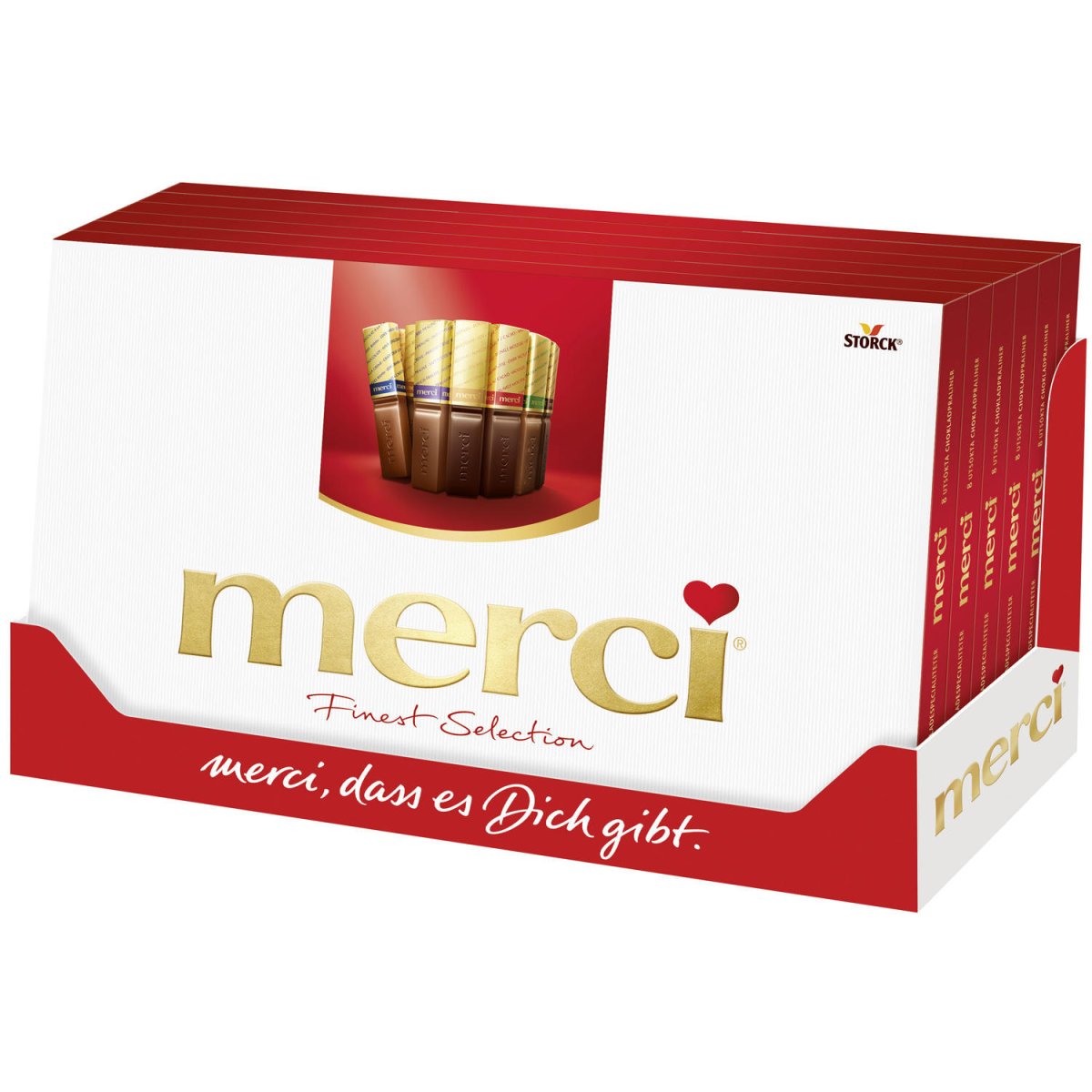 Набор конфет merci ассорти из темного шоколада 250 г