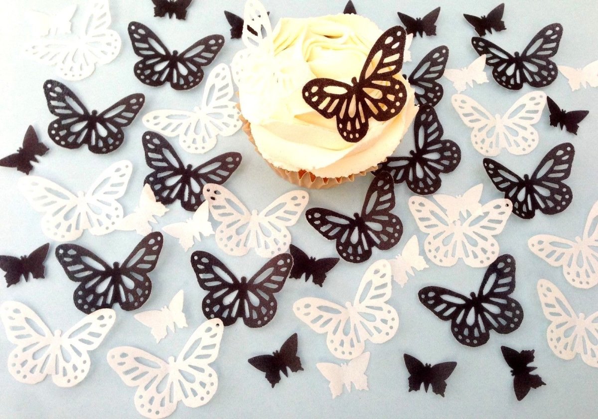 Бабочка из вафельной бумаги