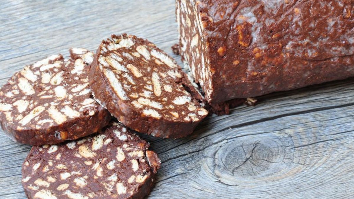 Шоколадная колбаса со сгущенкой