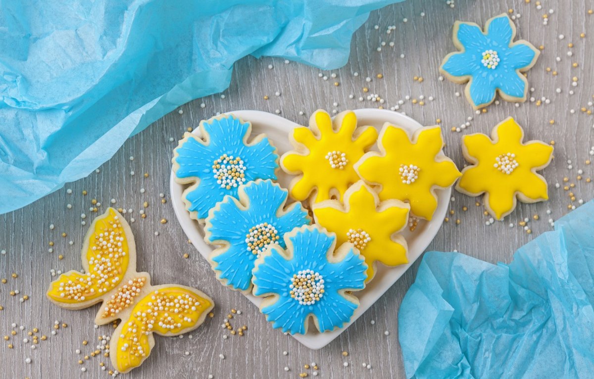 Пряники цветы