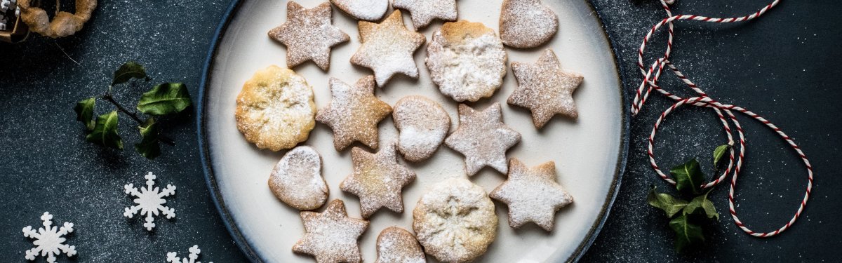 Печеньки звездочки в сахаром