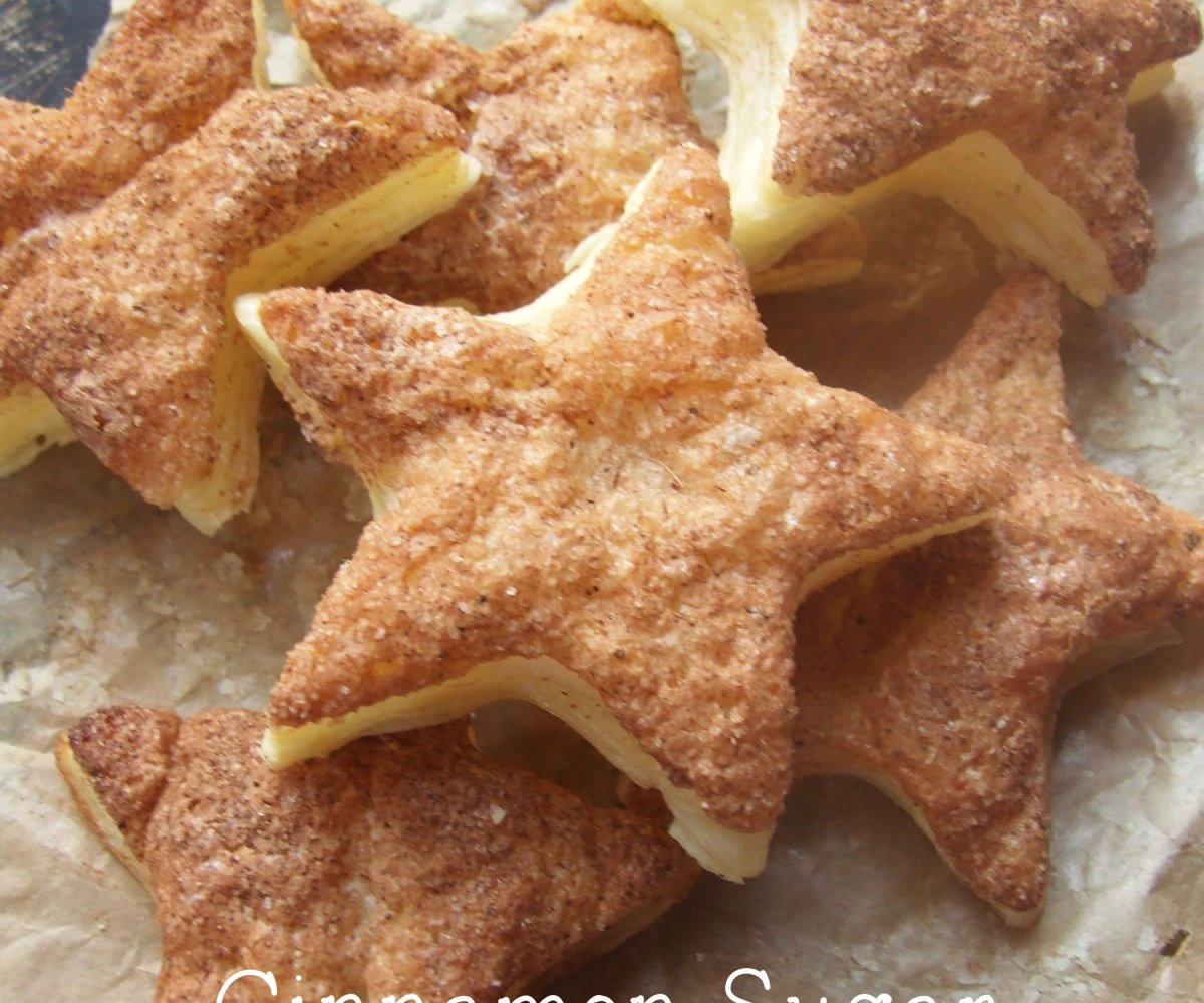 Печенье звездочки с сахаром