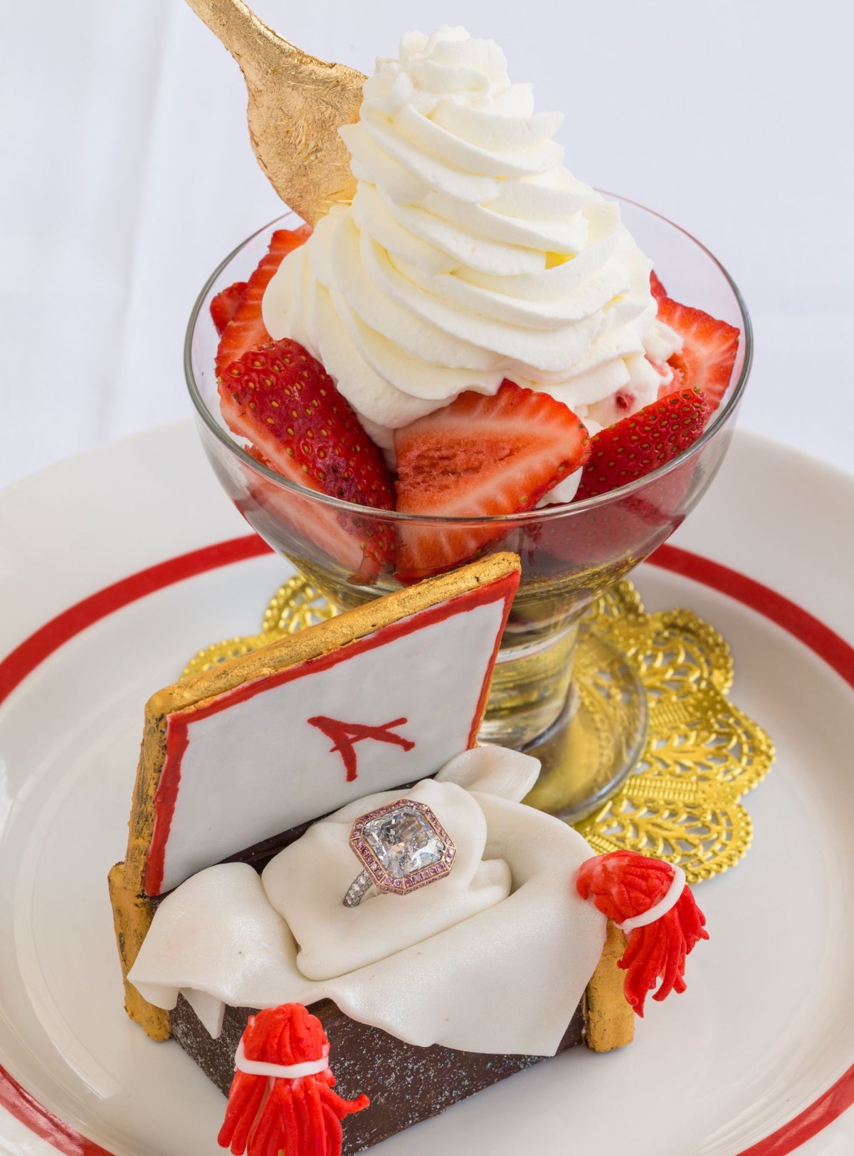 The Golden Opulence Sundae мороженое