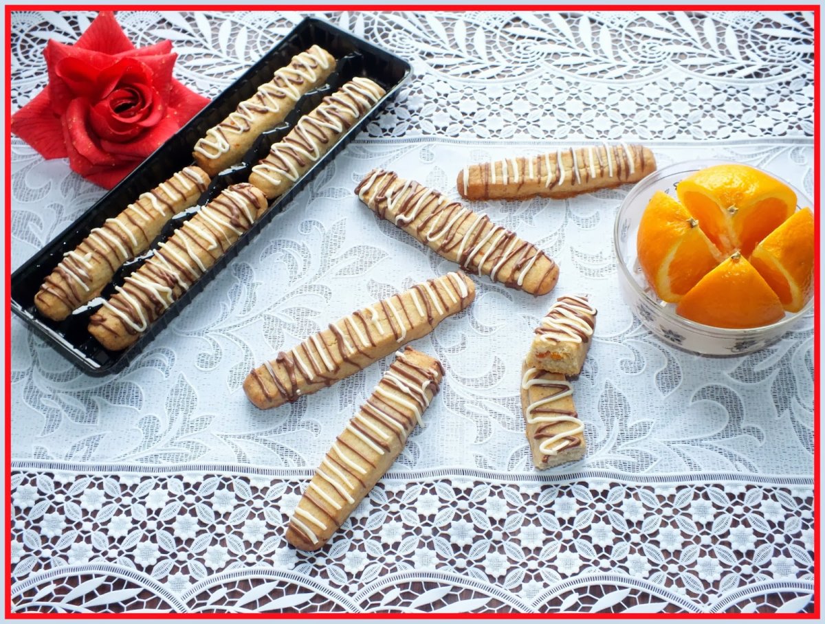 Песочное печенье палочки