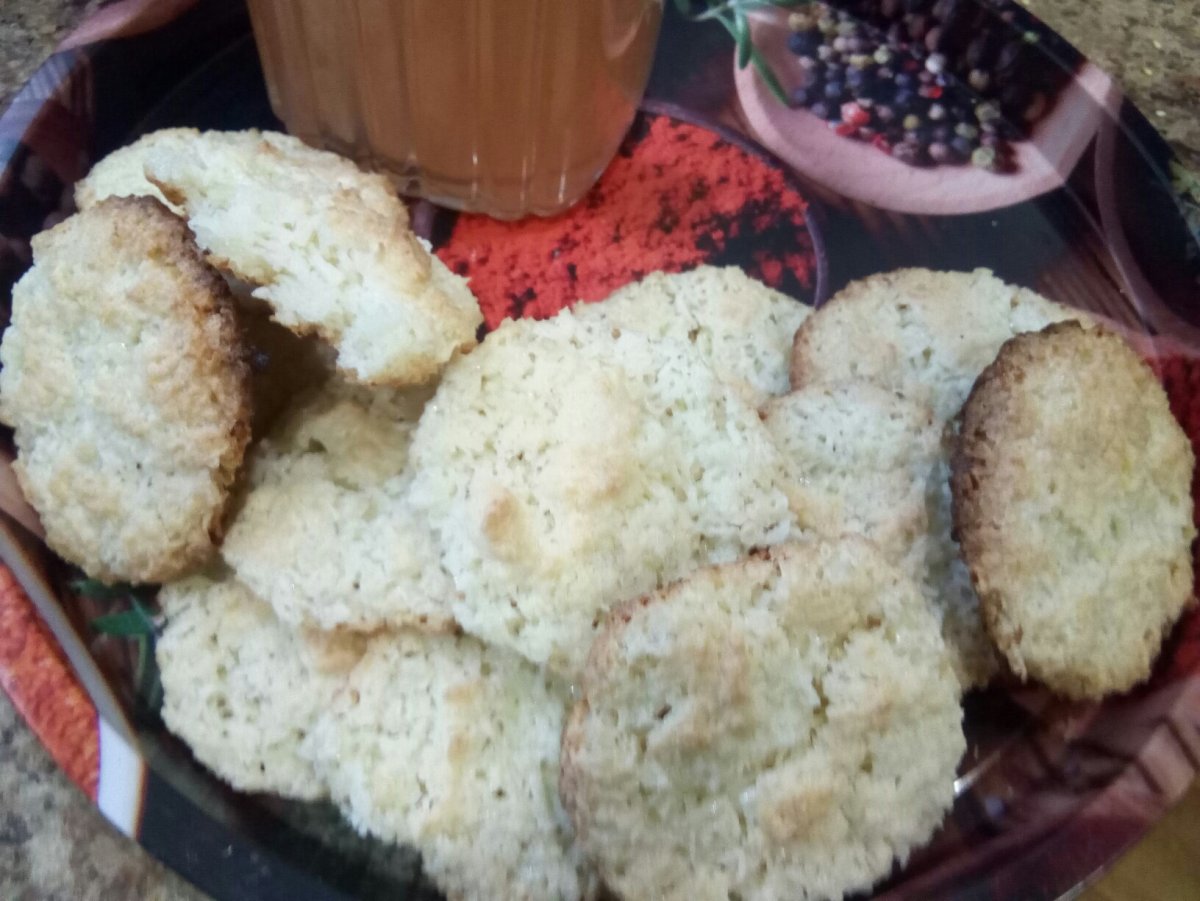 Печенье с посыпкой Кокос
